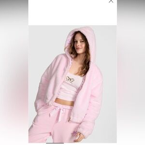 LoveShackFancy Pink Bomber Jacket